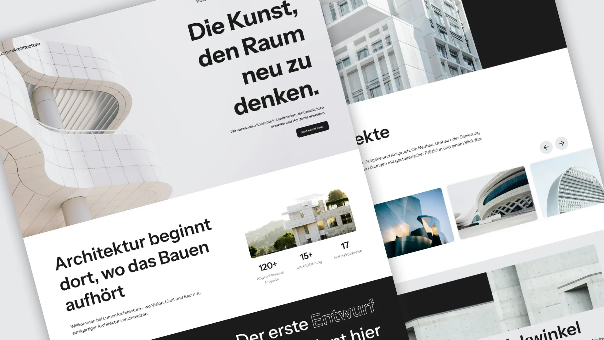 Bild von der Lumen Architecture Webseite